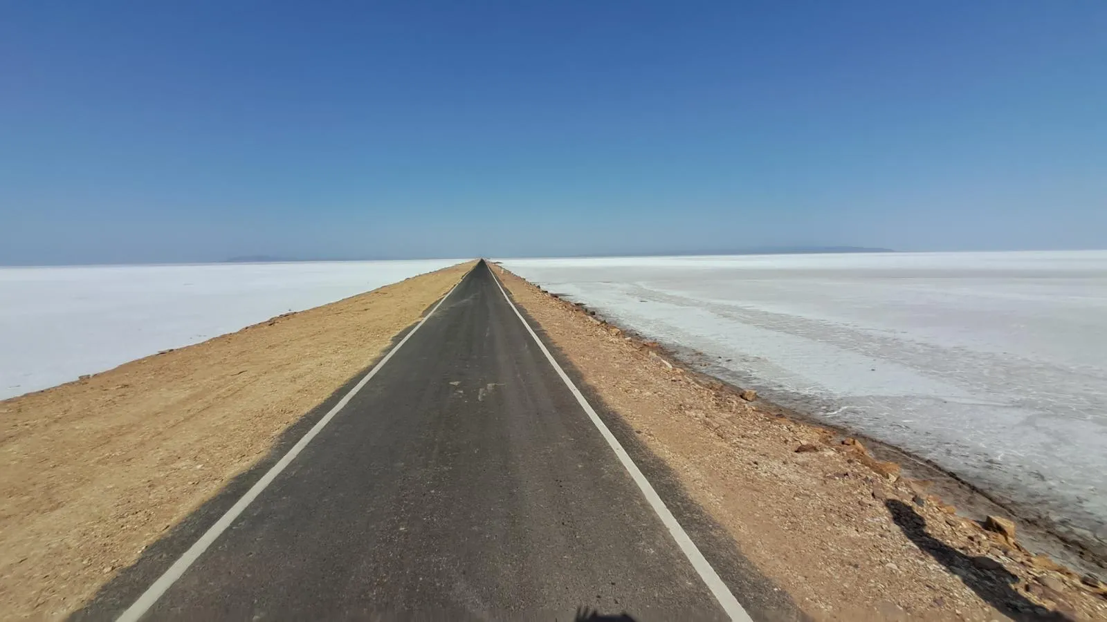 Salt terrain in Kutch during clear weather