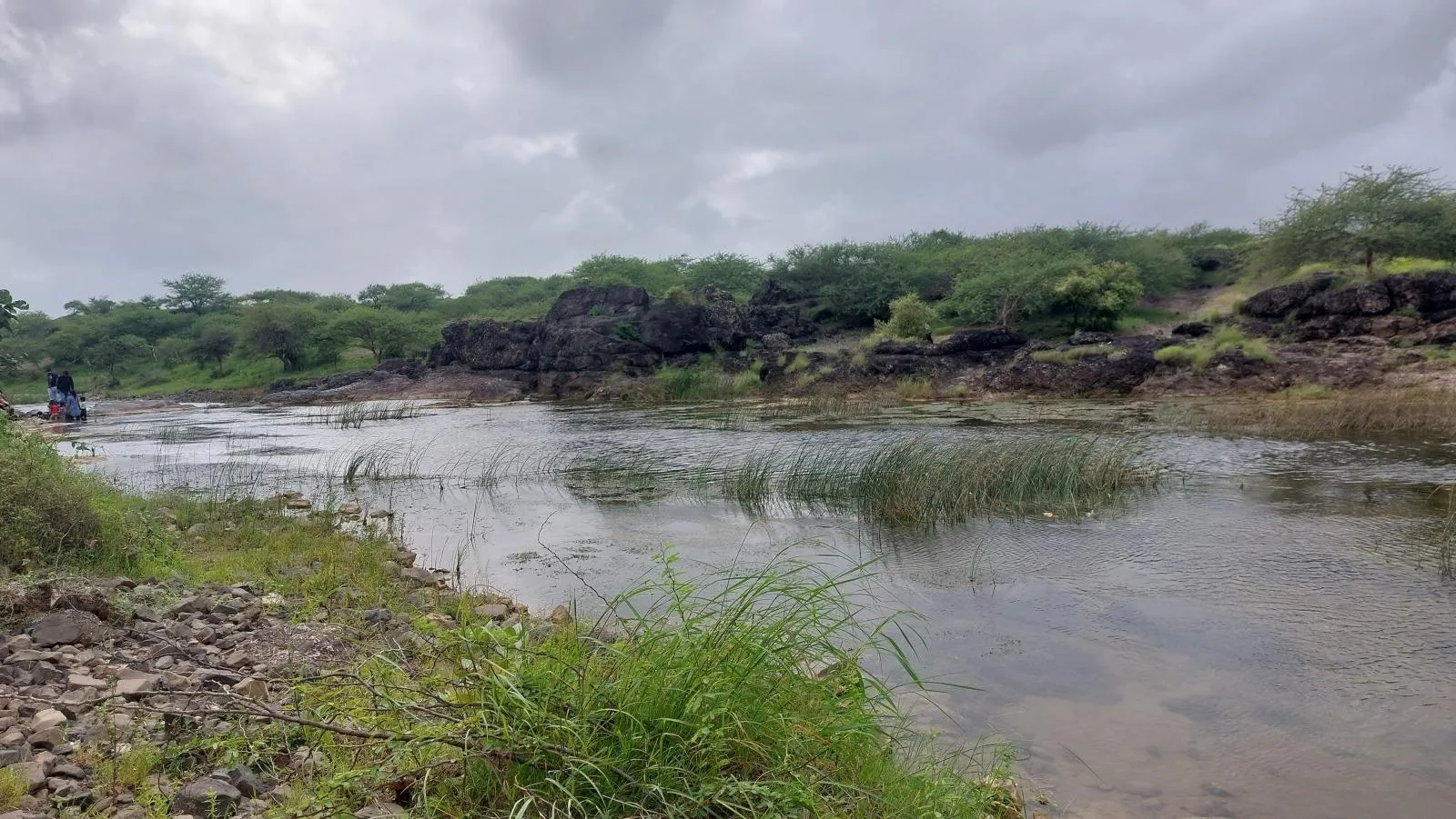 Wide-angle landscape in Kutch Gujarat