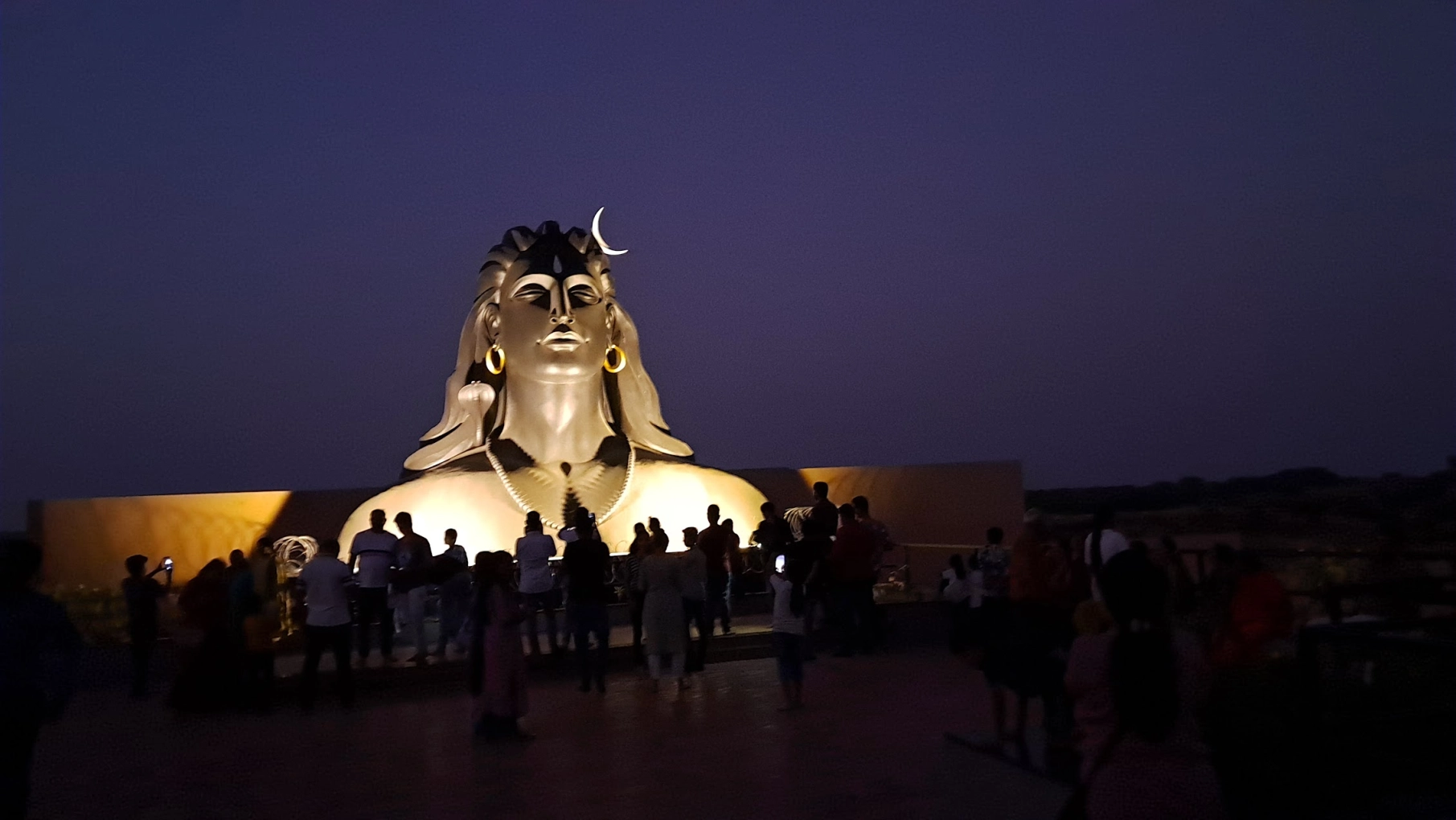 Adiyogi Shiva statue in Kutch Gujarat
