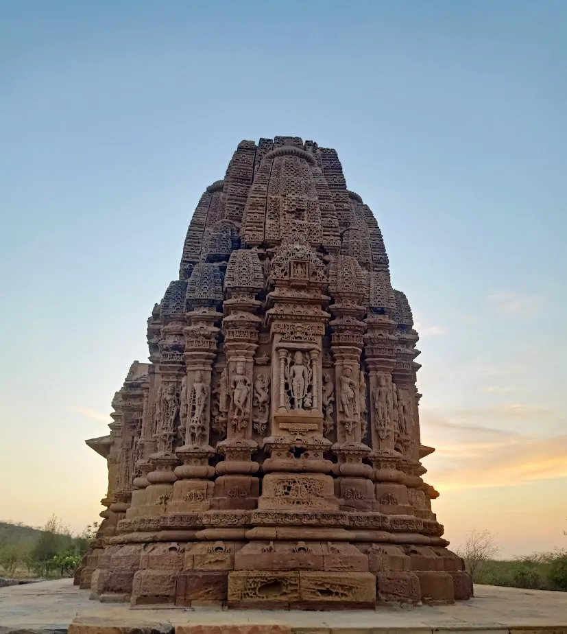 Temple architecture details at Kotay Surya Mandir