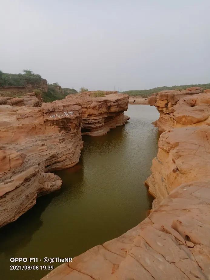 Kadia Dhrow Grand Canyon of India with colorful rock formations in Kutch Gujarat